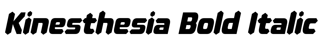 Kinesthesia Bold Italic